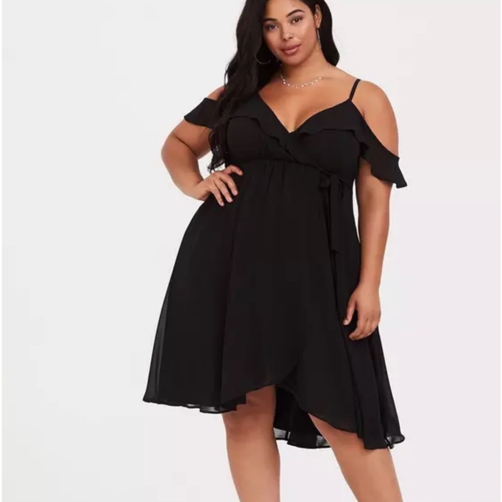 ISO: Torrid Mini Chiffon Wrap Dress